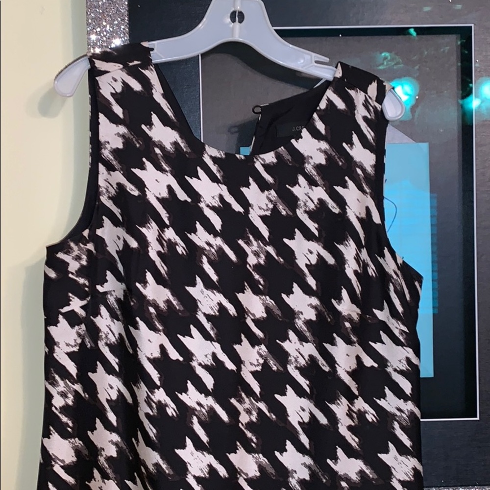 Jcrew Silk Houndstooth Print Shift - image 3